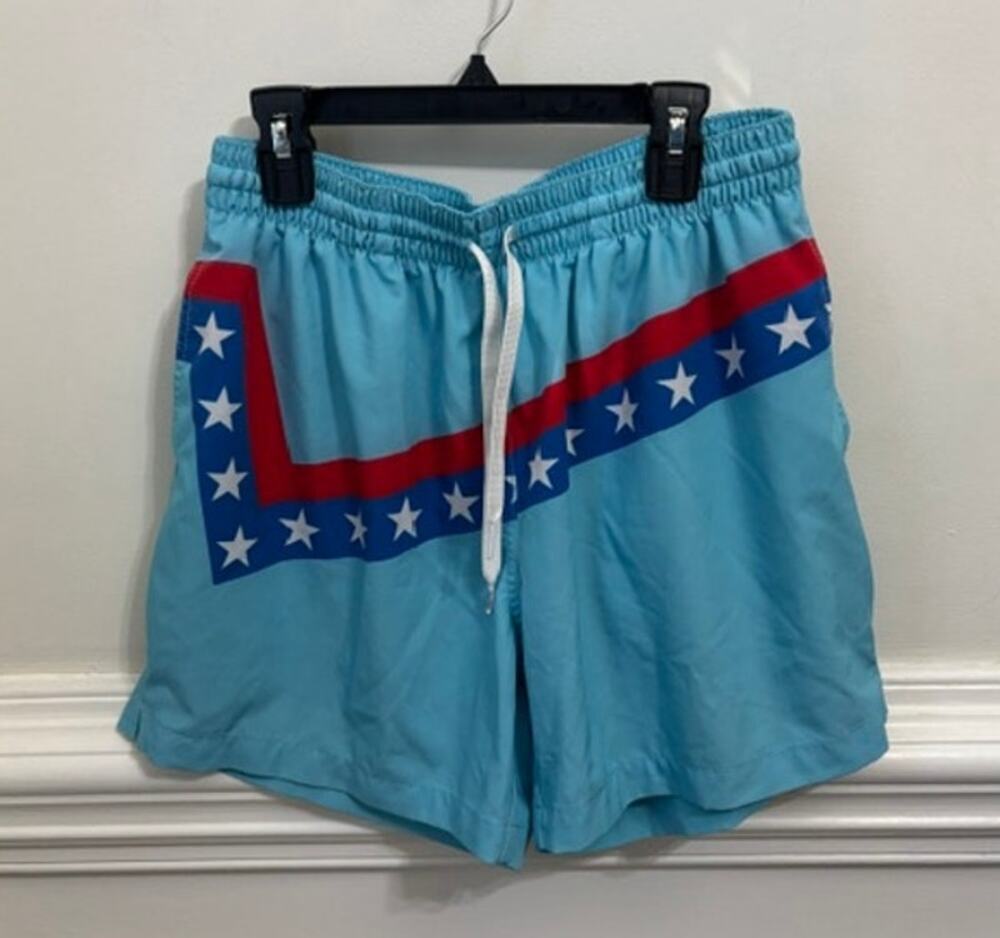 Chubbies Swim Trunks Size Medium Mericas Patriotic 5.5" Inseam Shorts